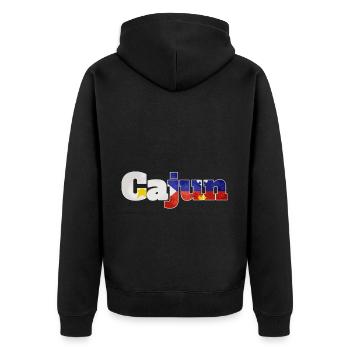 Cajun Pride Louisiane Racines Patriotique - Veste à capuche bio Premium Unisexe - noir - Dos - Nico (187cm)