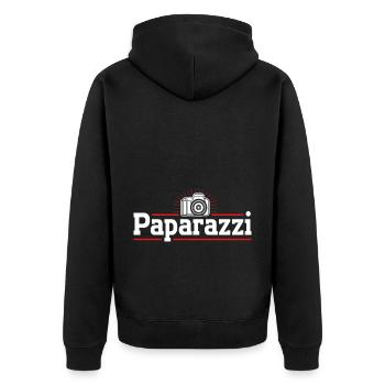 Photography Camera Lens Retro - Unisex Premium Bio Zip Hoodie - Schwarz - Hinten - Nico (187cm)