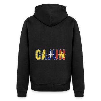 Cajun Pride Louisiane Racines Patriotique - Veste à capuche bio Premium Unisexe - noir - Dos - Nico (187cm)