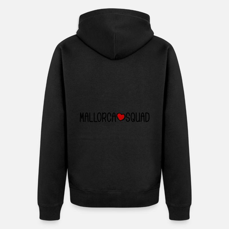 Mallorca Squad - Unisex Premium Bio Zip Hoodie - Schwarz