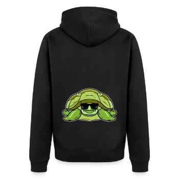 Tortue - Veste à capuche bio Premium Unisexe - noir - Dos - Nico (187cm)