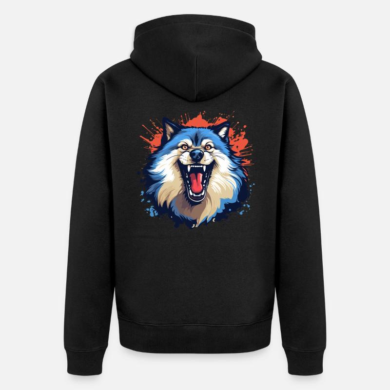 Grand Méchant Loup - Veste à capuche bio Premium Unisexe - noir