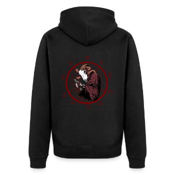 Alchimiste de l’enfer - Veste à capuche bio Premium Unisexe - noir - Dos - Nico (187cm)