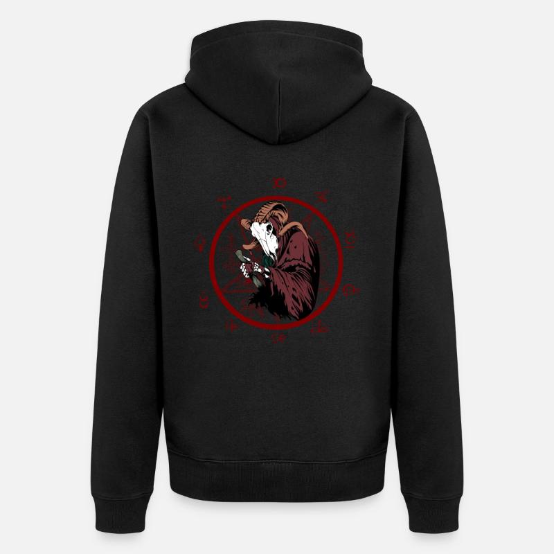 Alchimiste de l’enfer - Veste à capuche bio Premium Unisexe - noir