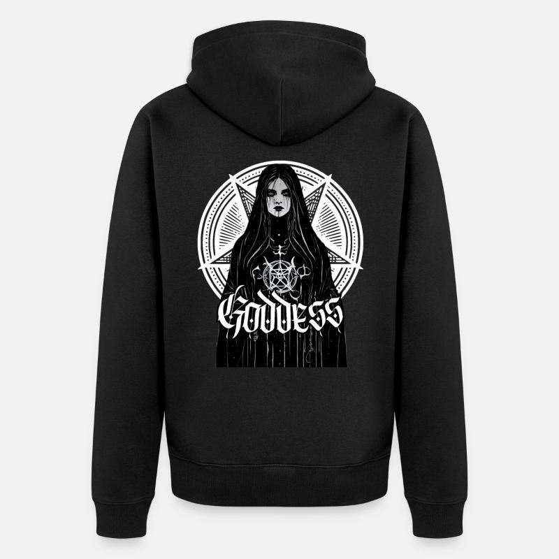 Princesse de l’enfer - Veste à capuche bio Premium Unisexe - noir