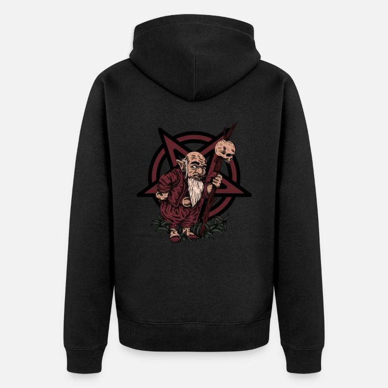 Le petit diablotin de Satan - Veste à capuche bio Premium Unisexe - noir