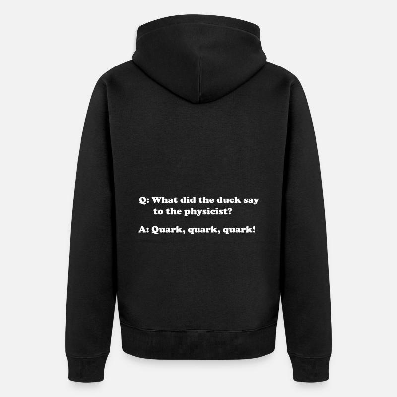 Physik Physiker - Unisex Premium Bio Zip Hoodie - Schwarz