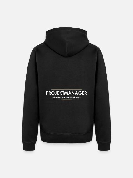Projektmanager - Unisex Premium Bio Zip Hoodie - Schwarz