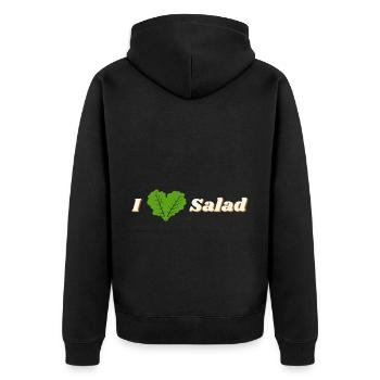 J’adore la salade - Veste à capuche bio Premium Unisexe - noir - Dos - Nico (187cm)