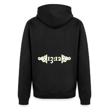Ornement ACAB Antifa - Veste à capuche bio Premium Unisexe - noir - Dos - Nico (187cm)