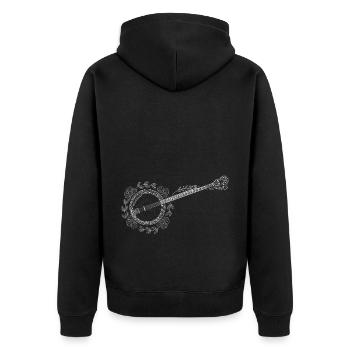 Fleurs Banjo Landmusik Amour - Veste à capuche bio Premium Unisexe - noir - Dos - Nico (187cm)