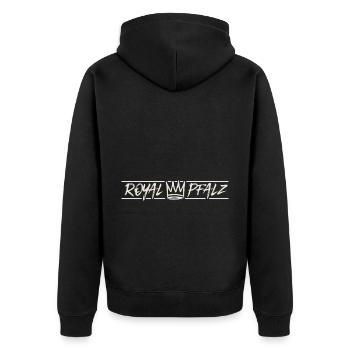 Royal Pfalz - Unisex Premium Bio Zip Hoodie - Schwarz - Hinten - Nico (187cm)