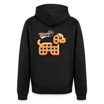 Woofle - Veste à capuche bio Premium Unisexe - noir - Dos - Nico (187cm)
