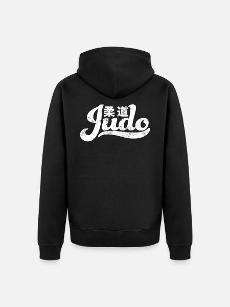 Judo - Unisex Premium Bio Zip Hoodie - Schwarz