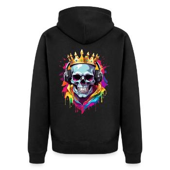 Casque - Veste à capuche bio Premium Unisexe - noir - Dos - Nico (187cm)