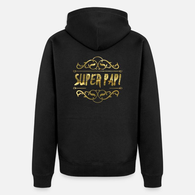 Grand papa - Veste à capuche bio Premium Unisexe - noir