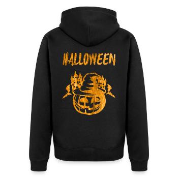 Halloween - Veste à capuche bio Premium Unisexe - noir - Dos - Nico (187cm)