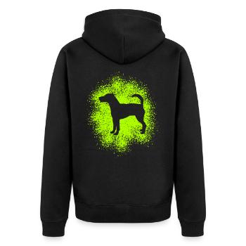 Parson Russell Terrier – Pour les vrais amoureux des chiens - Veste à capuche bio Premium Unisexe - noir - Dos - Nico (187cm)