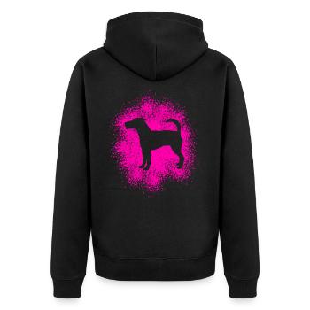 Parson Russell Terrier – Pour les vrais amoureux des chiens - Veste à capuche bio Premium Unisexe - noir - Dos - Nico (187cm)