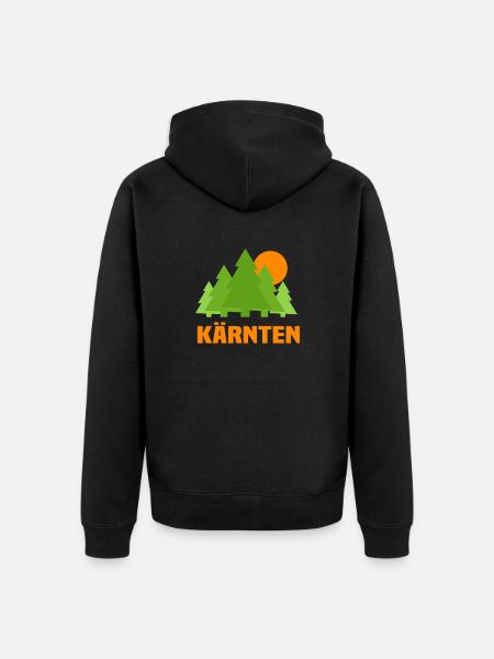 Kärnten - Unisex Premium Bio Zip Hoodie - Schwarz
