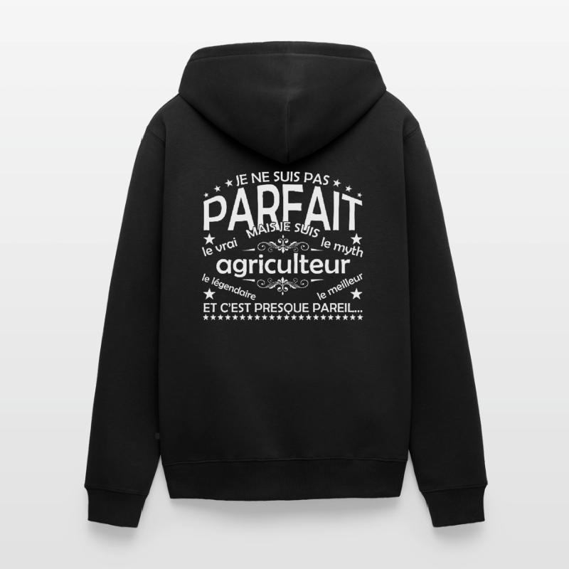 Bauer der einzige Bauer der echte Bauer Unisex Premium Bio Zip Hoodie