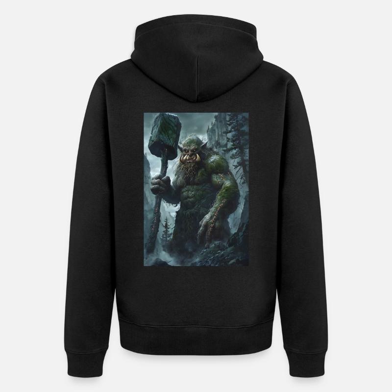 Géant Géant Norvège Cadeau - Veste à capuche bio Premium Unisexe - noir