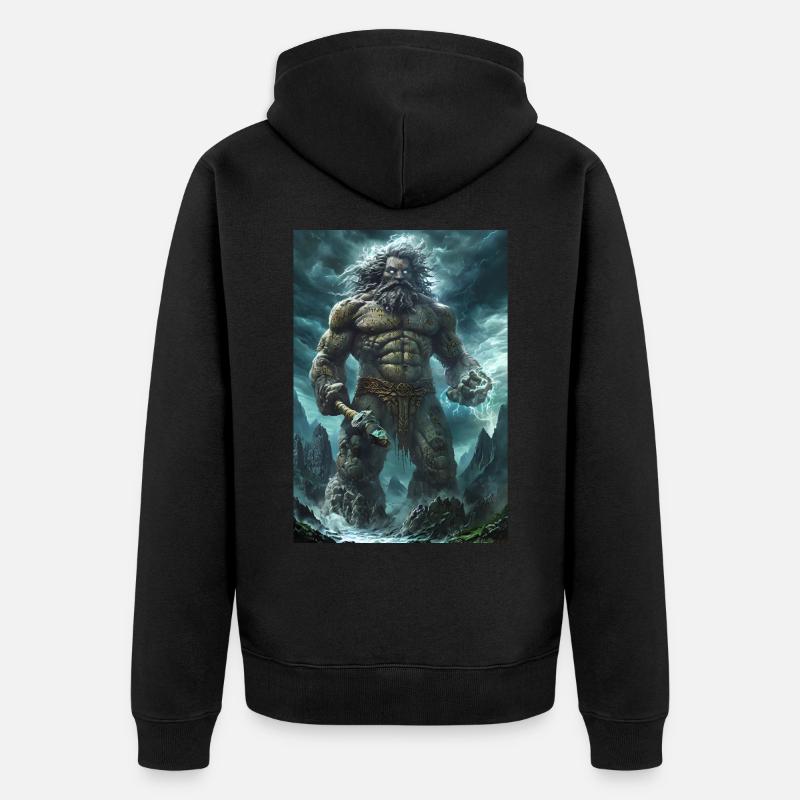 Cadeau géant géant - Veste à capuche bio Premium Unisexe - noir