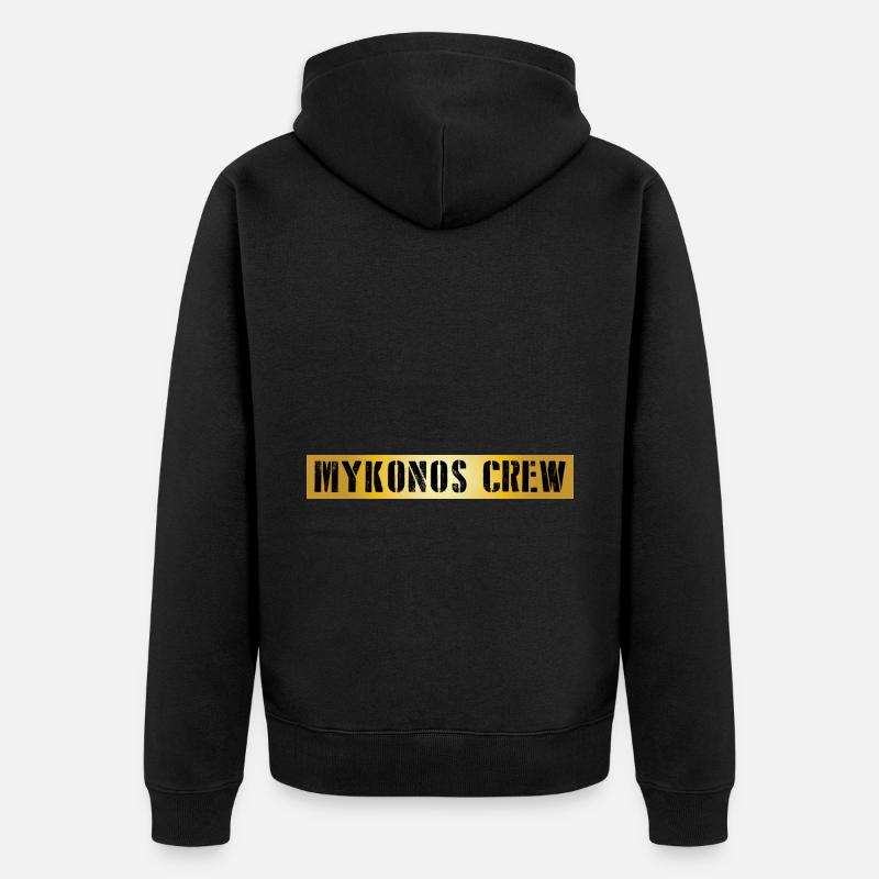 Mykonos Équipage - Veste à capuche bio Premium Unisexe - noir