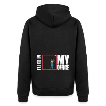Maler und Lackierer, der Beste und Nervigste Beruf - Unisex Premium Bio Zip Hoodie - Schwarz - Hinten - Nico (187cm)
