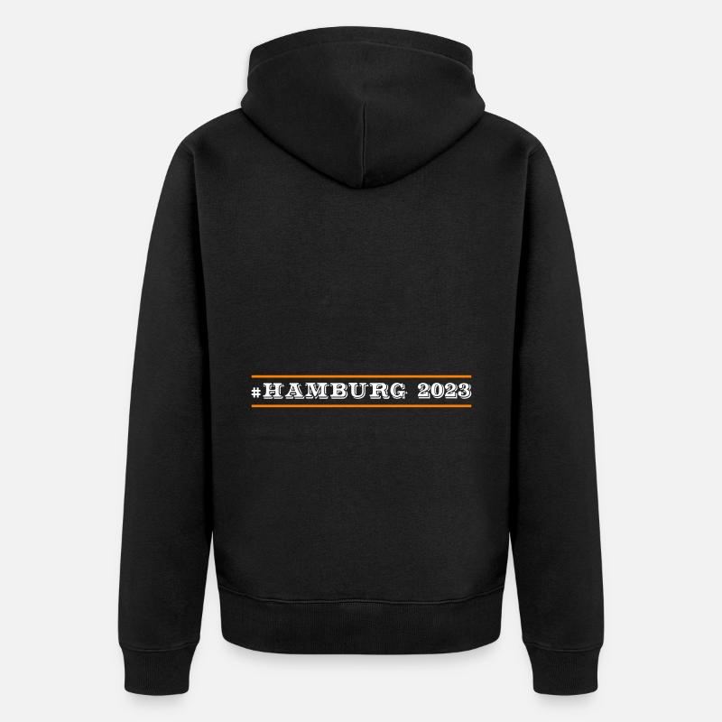 Hambourg 2023 - Veste à capuche bio Premium Unisexe - noir