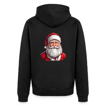 Santa Claus, the Amazing Santa Claus - Unisex Premium Organic Zip Hoodie - black - Back - Nico (187cm)