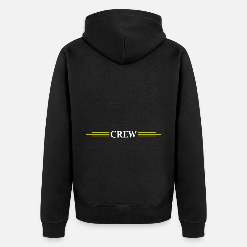 Conception de l’équipage - Veste à capuche bio Premium Unisexe - noir