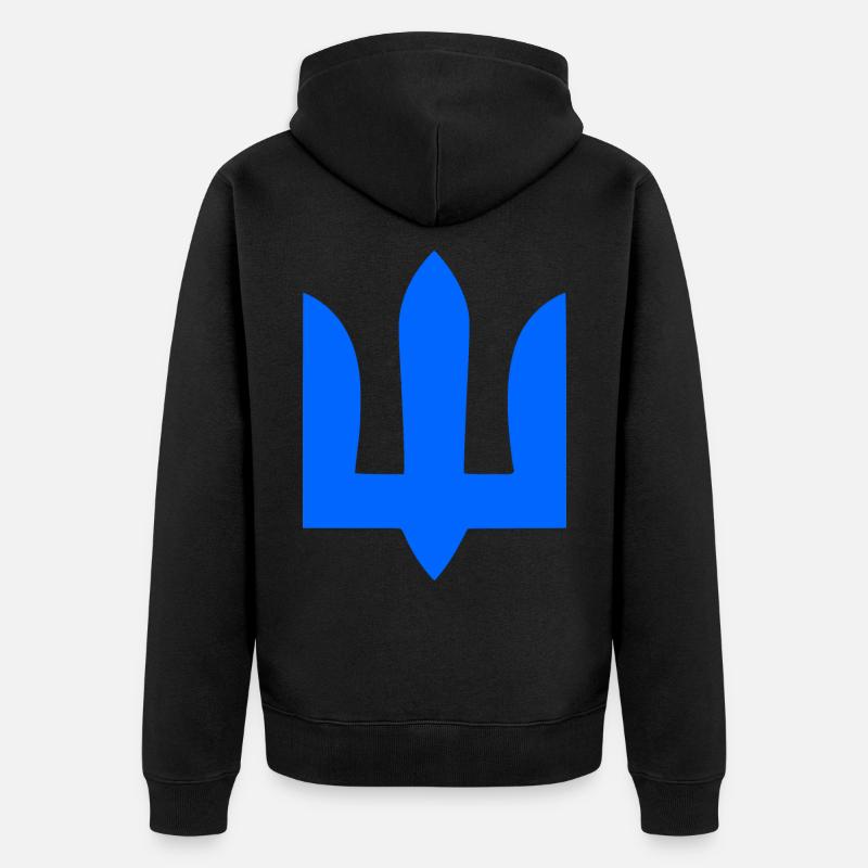 Ukraine - Unisex Premium Bio Zip Hoodie - Schwarz