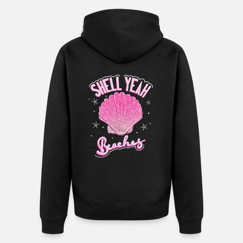Vacances d’été Beach Shell - Veste à capuche bio Premium Unisexe - noir