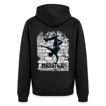 Nage libre - Veste à capuche bio Premium Unisexe - noir - Dos - Nico (187cm)
