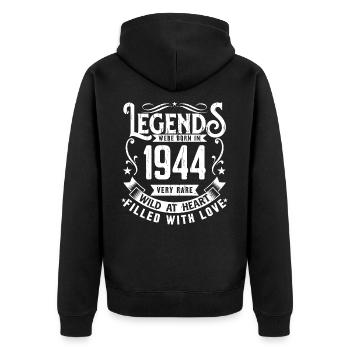 Légendaire Depuis 1944 Né en 1944 Cadeau 1944 - Veste à capuche bio Premium Unisexe - noir - Dos - Nico (187cm)