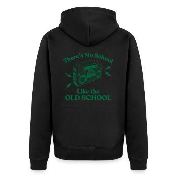 Il n’y a pas d’école comme la vieille école - Veste à capuche bio Premium Unisexe - noir - Dos - Nico (187cm)