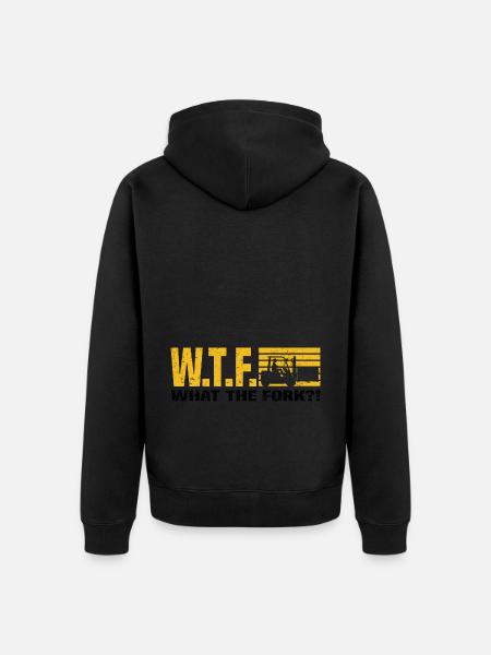 Gabelstaplerfahrer - Unisex Premium Bio Zip Hoodie - Schwarz