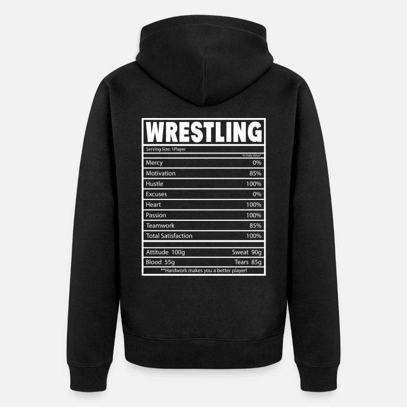 Lutte - Veste à capuche bio Premium Unisexe - noir