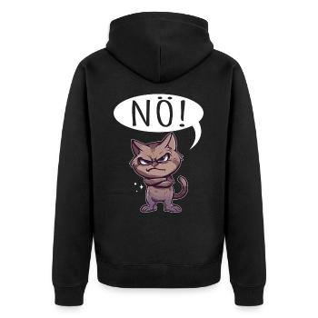 Non, chat - Veste à capuche bio Premium Unisexe - noir - Dos - Nico (187cm)