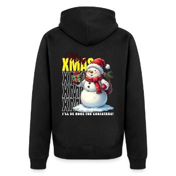 Noël Joyeux Noël Bonhomme de neige - Veste à capuche bio Premium Unisexe - noir - Dos - Nico (187cm)