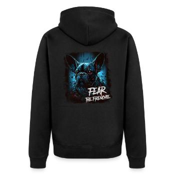 Craignez le Frenchie - Veste à capuche bio Premium Unisexe - noir - Dos - Nico (187cm)