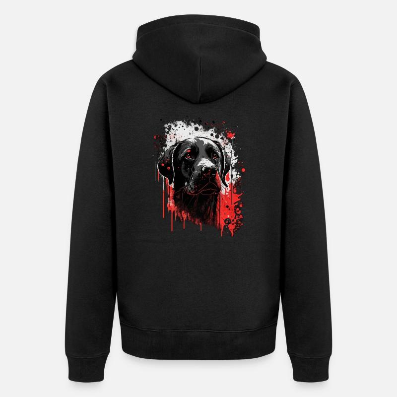 Labrador - Veste à capuche bio Premium Unisexe - noir