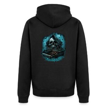 Piano d’horreur - Veste à capuche bio Premium Unisexe - noir - Dos - Nico (187cm)