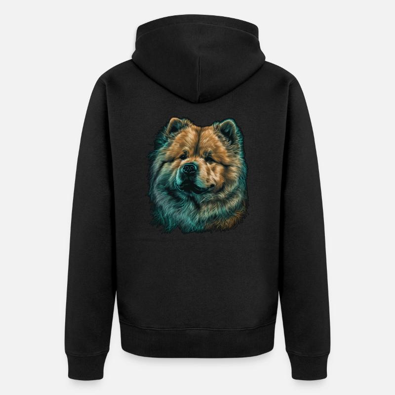 Chow Chow - Veste à capuche bio Premium Unisexe - noir
