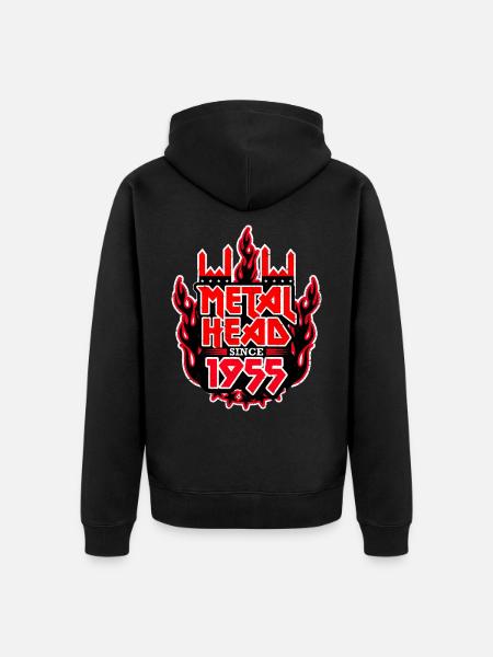 METALHEAD since 1955 - Unisex Premium Organic Zip Hoodie - black