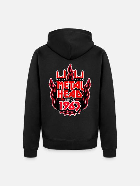 METALHEAD since 1963 - Unisex Premium Organic Zip Hoodie - black