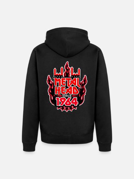 METALHEAD since 1964 - Unisex Premium Organic Zip Hoodie - black