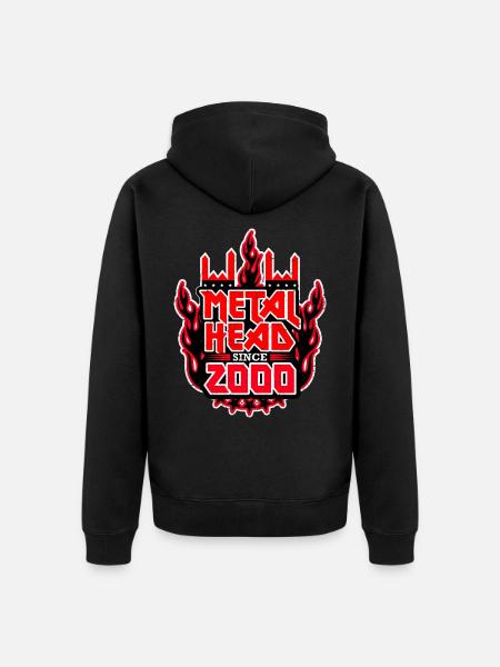 METALHEAD since 2000 - Unisex Premium Organic Zip Hoodie - black