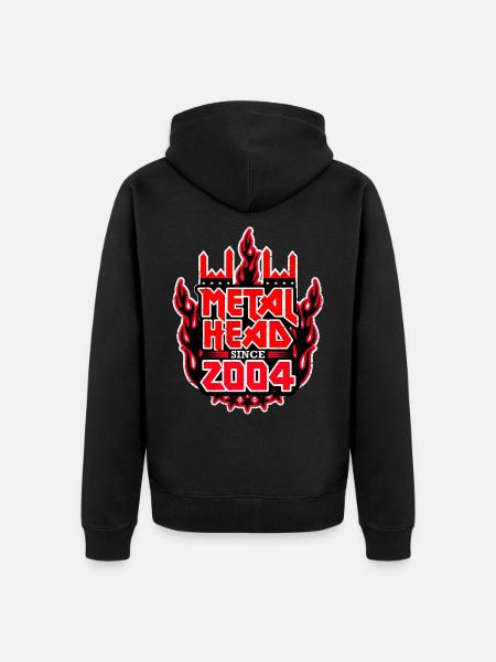 METALHEAD since 2004 - Unisex Premium Organic Zip Hoodie - black